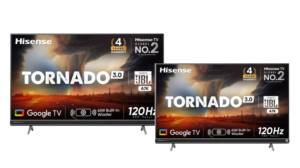 The Hisense Tornado Series Ultra HD 4K LED Smart Google TVs Up To 45