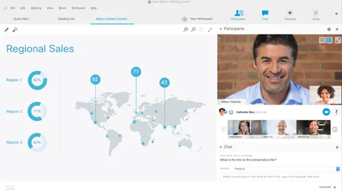 Now set a virtual background in Cisco Webex Video conferencing software