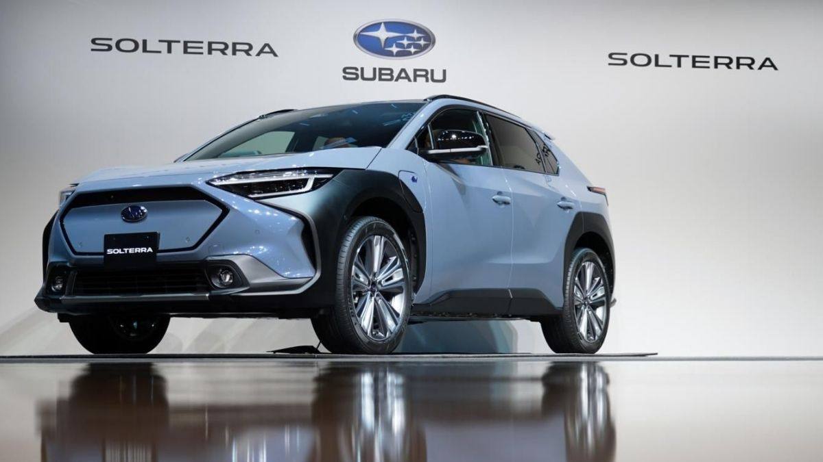 Subaru premiered its first All-Electric Solterra, developed with Toyota ...