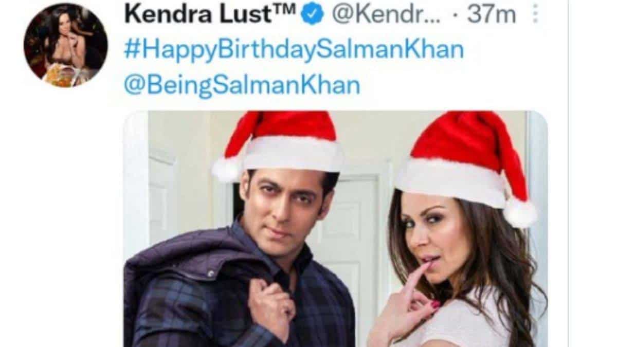 X X X Video Salman Khan - Salman Khan's birthday wishes from porn actor Kendra Lust