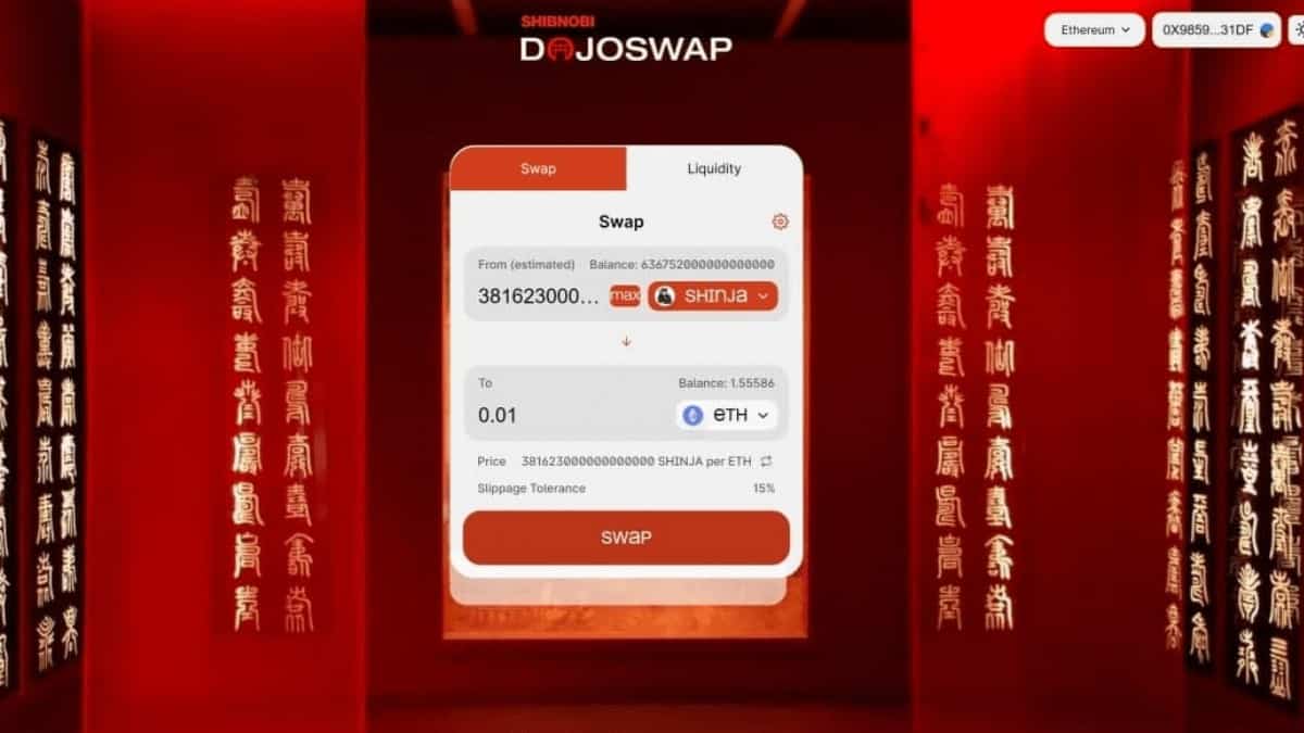 Shibnobi Shinja Coin Unveils Dojoswap Preview Video The Tech