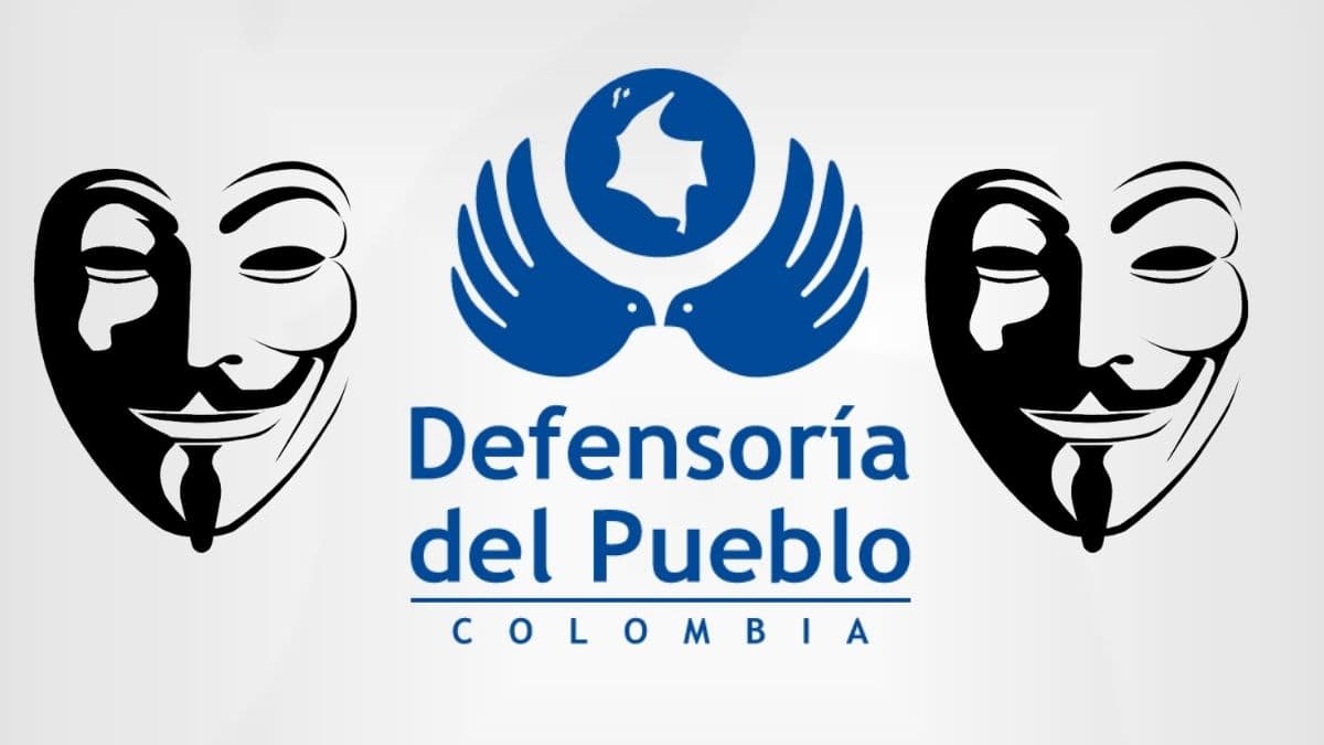 Columbian Defense website defaced by anonymous collective