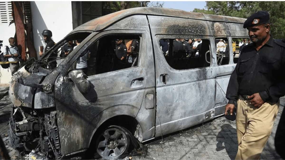 Terror attack in Karachi: Baloch Liberation Army's first female suicide bomber blows up a vehicle