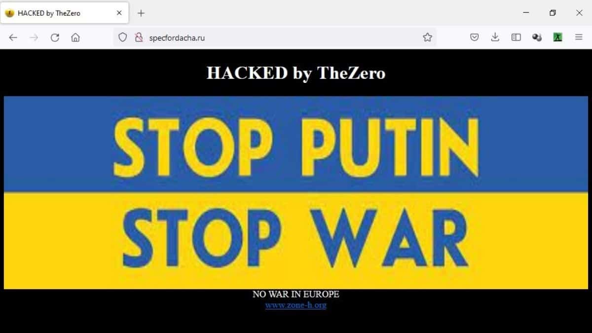 Anonymous Collective TheZero has Hacked Several Russian Domains