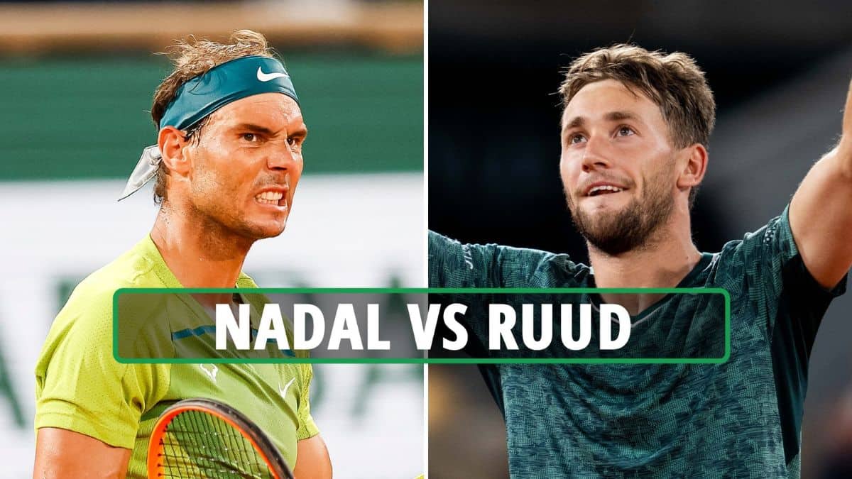 Rafael Nadal will be taking on Casper Ruud