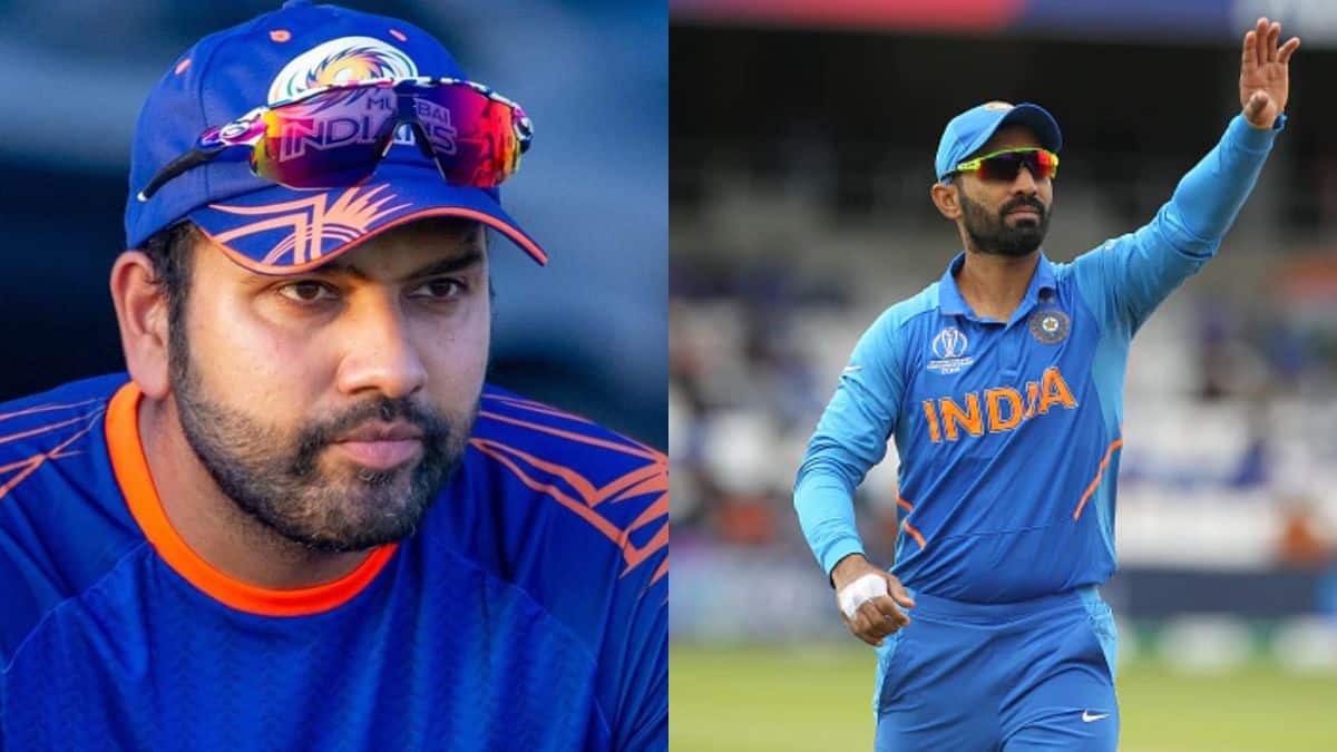 Rohit Sharma and Dinesh Karthik's exchange of words