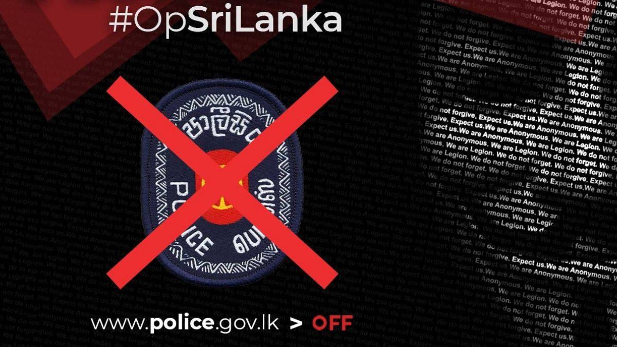 Sri Lankan Police Website Taken down by Anonymous under operation sri lanka