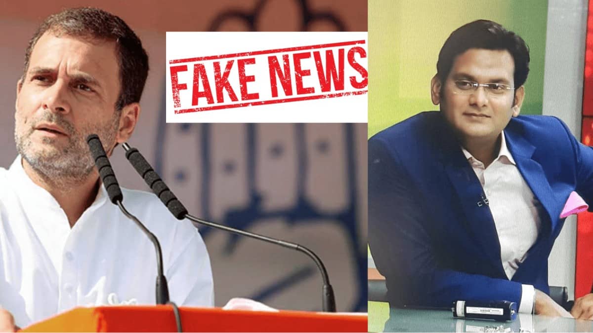 News anchor charged amid misleading Rahul Gandhi Video Row