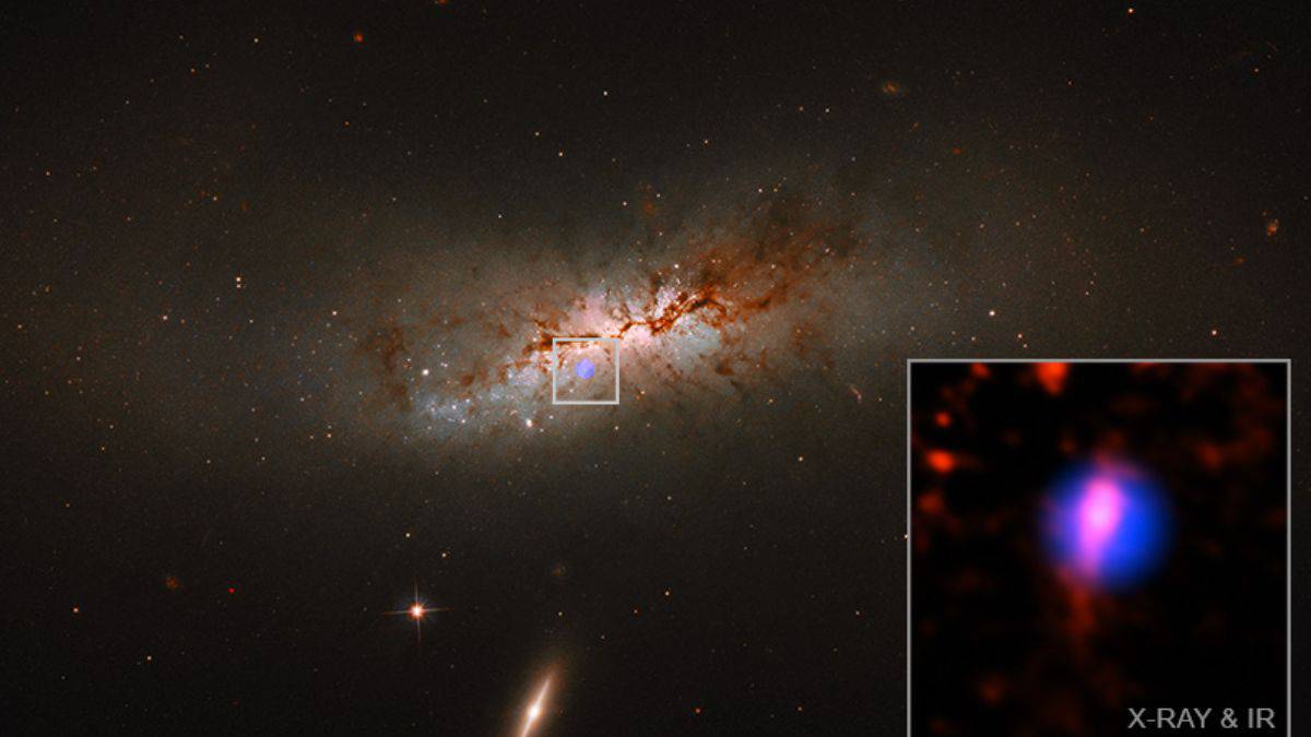 Astronomers notices how Black Hole was delivered to the spiral galaxy ...