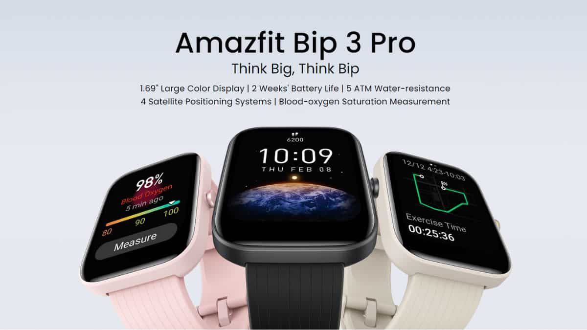 Amazfit GTS Min 4 Vs Bip 3 Pro