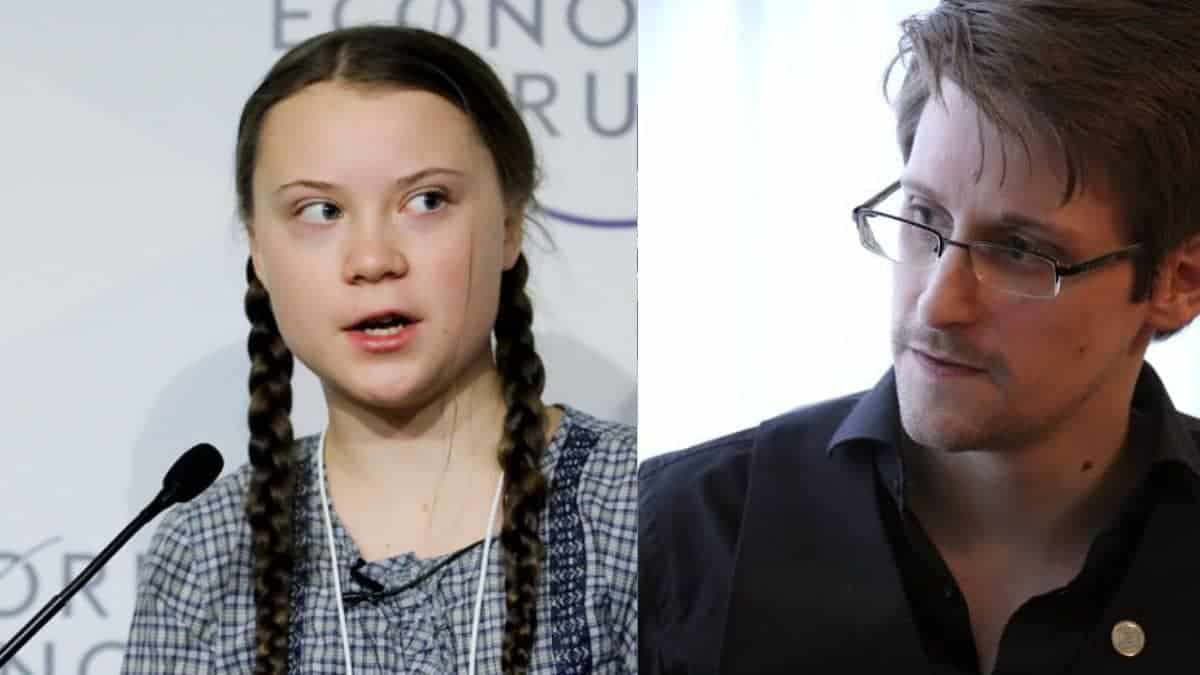 Ex Nsa Agent Edward Snowden Came In Support Of Greta Thunberg The