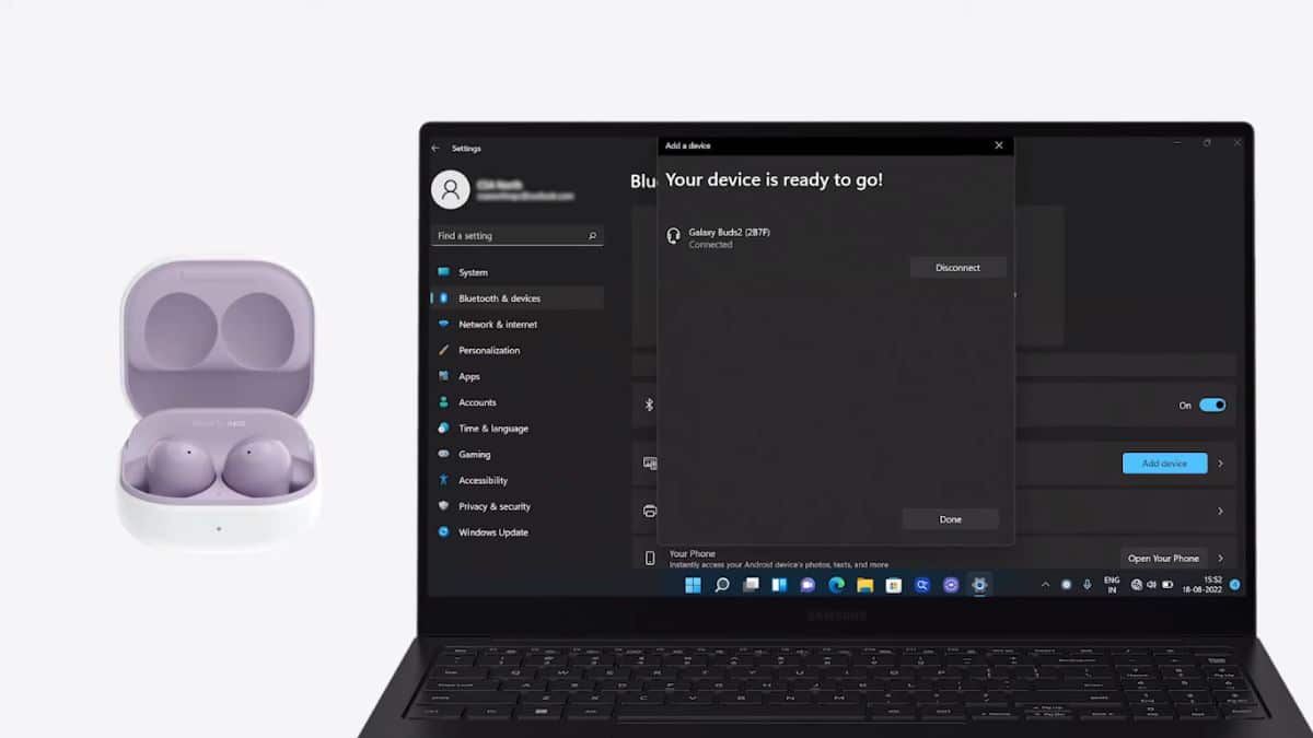 Comment Connecter Vos Galaxy Buds2 À Votre Samsung Galaxy Book2 Series