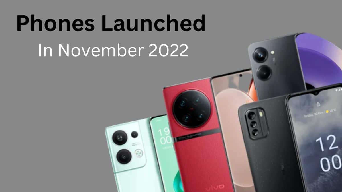 Smartphones launched in November 2022