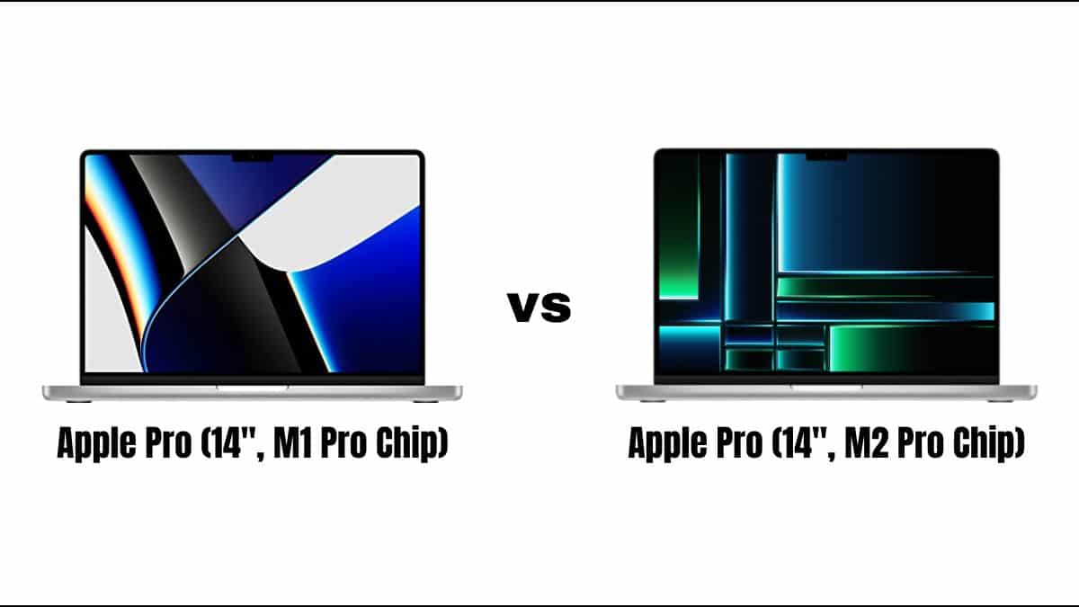 apple macbook pro 14 m1 vs m2