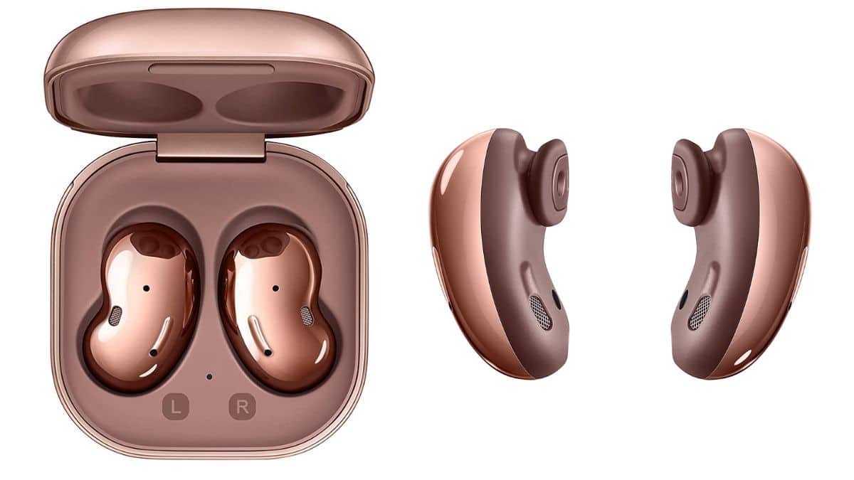 Galaxy buds live rose gold hot sale