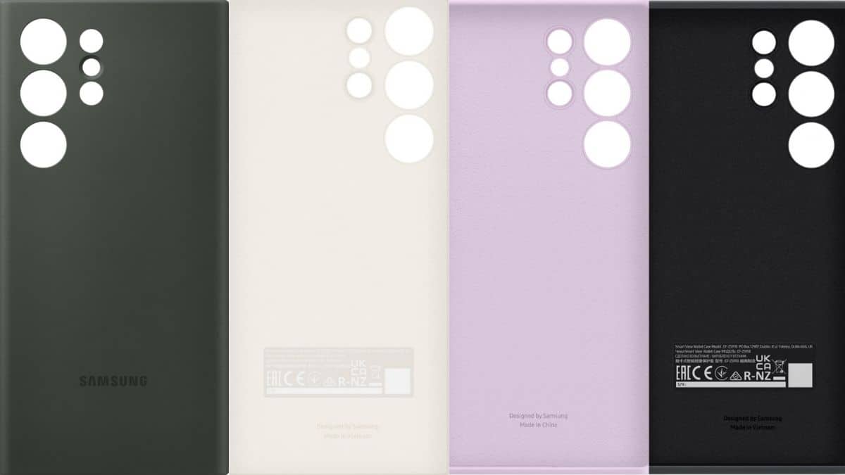 Samsung Galaxy S23 series Mobile Cover renders