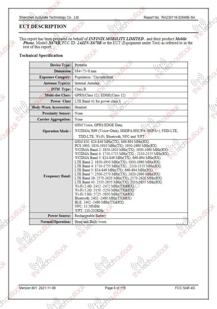 Infinix X678B Will Support NFC