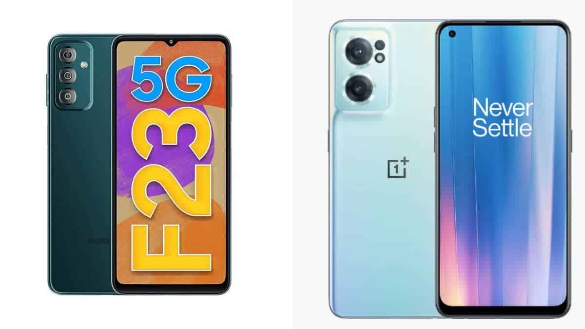 Samsung Galaxy F23 5G and OnePlus Nord CE 2 Lite 5G