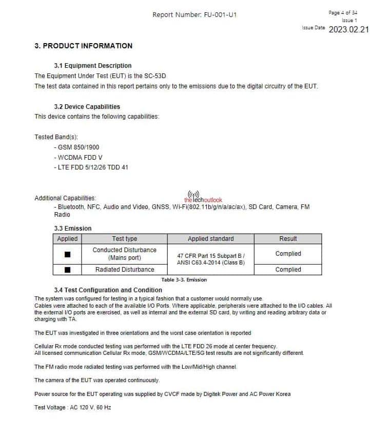 Samsung Galaxy A54 4G Variant Has Appeared On The FCC Certification ...