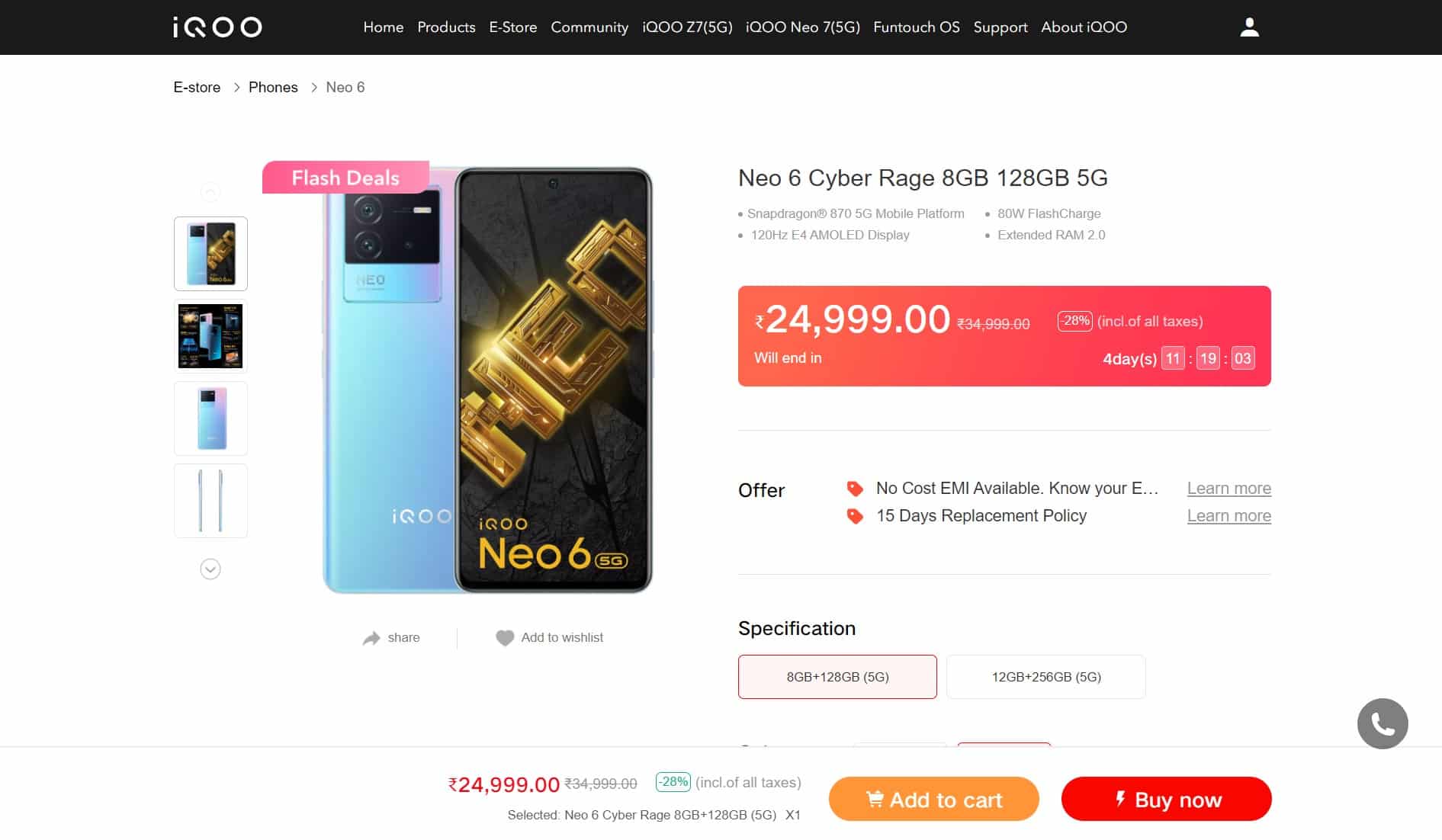 iQOO Neo 6 5G - iQOO Store