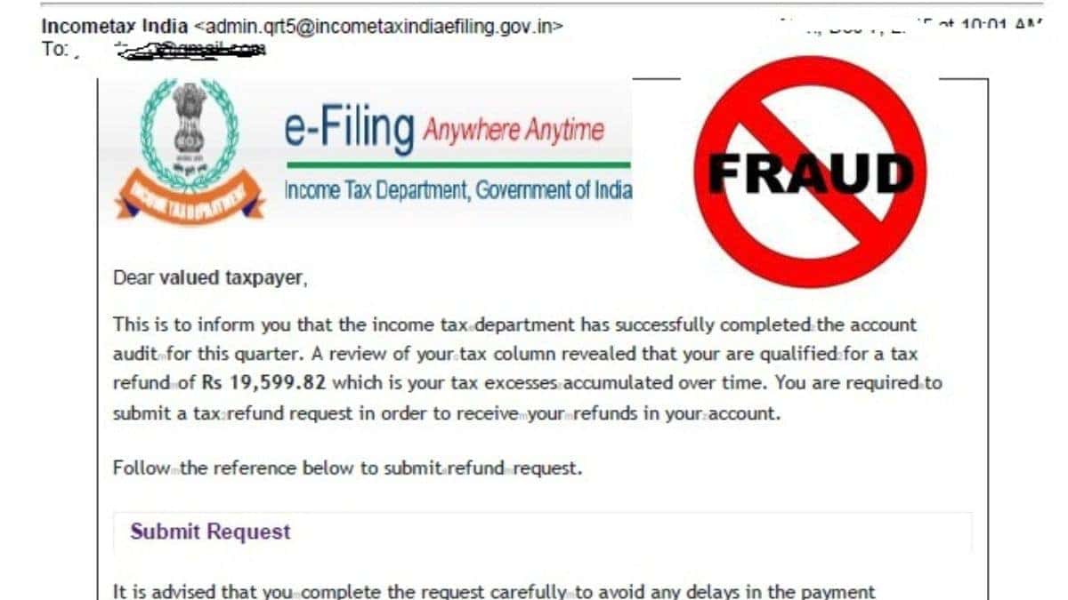 Beware Of New Tax Refund Scam Cybercriminals Targeting Indian 