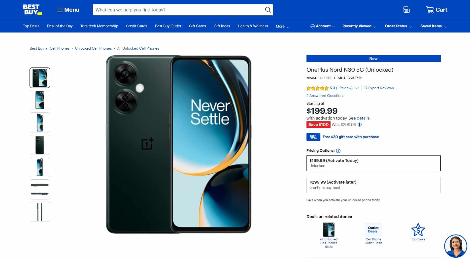 Get the OnePlus Nord N30 5G at the Lowest Ever Price on Best Buy