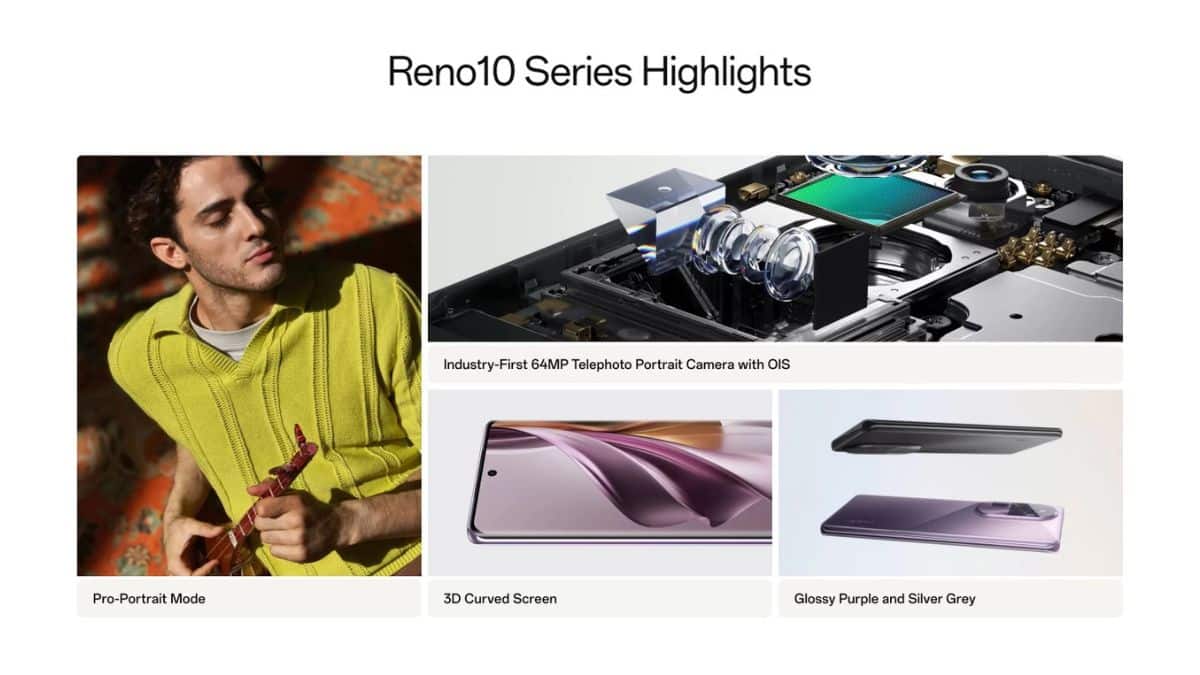 OPPO Reno 10 Series Highlights