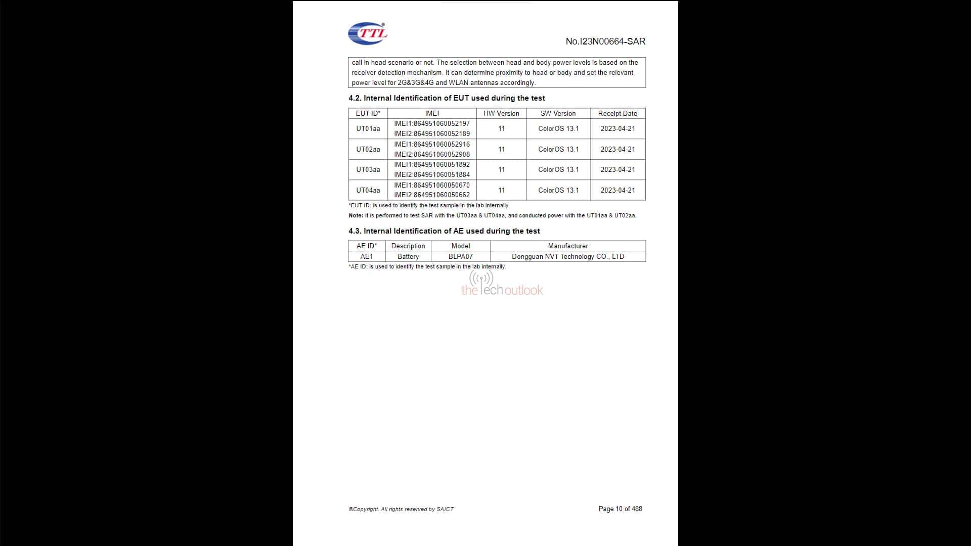 Oppo A78 4G received IMDA certification