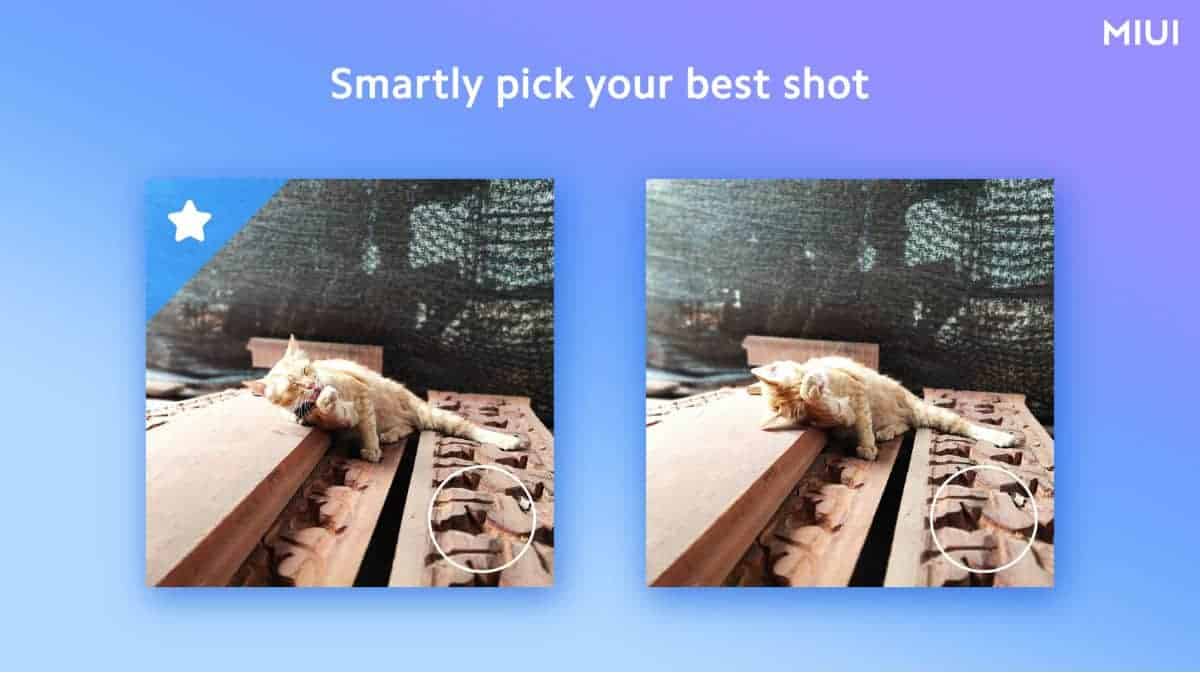 MIUI Select Best Photo Feature