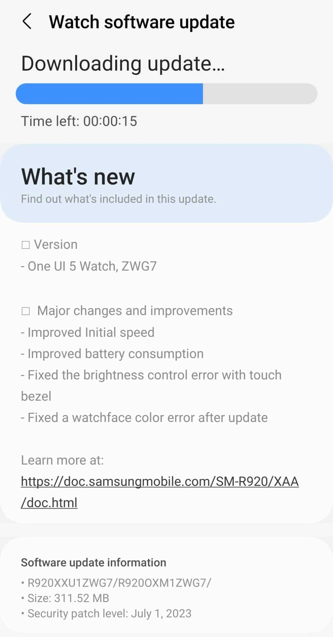 One UI Watch 5 Beta 4