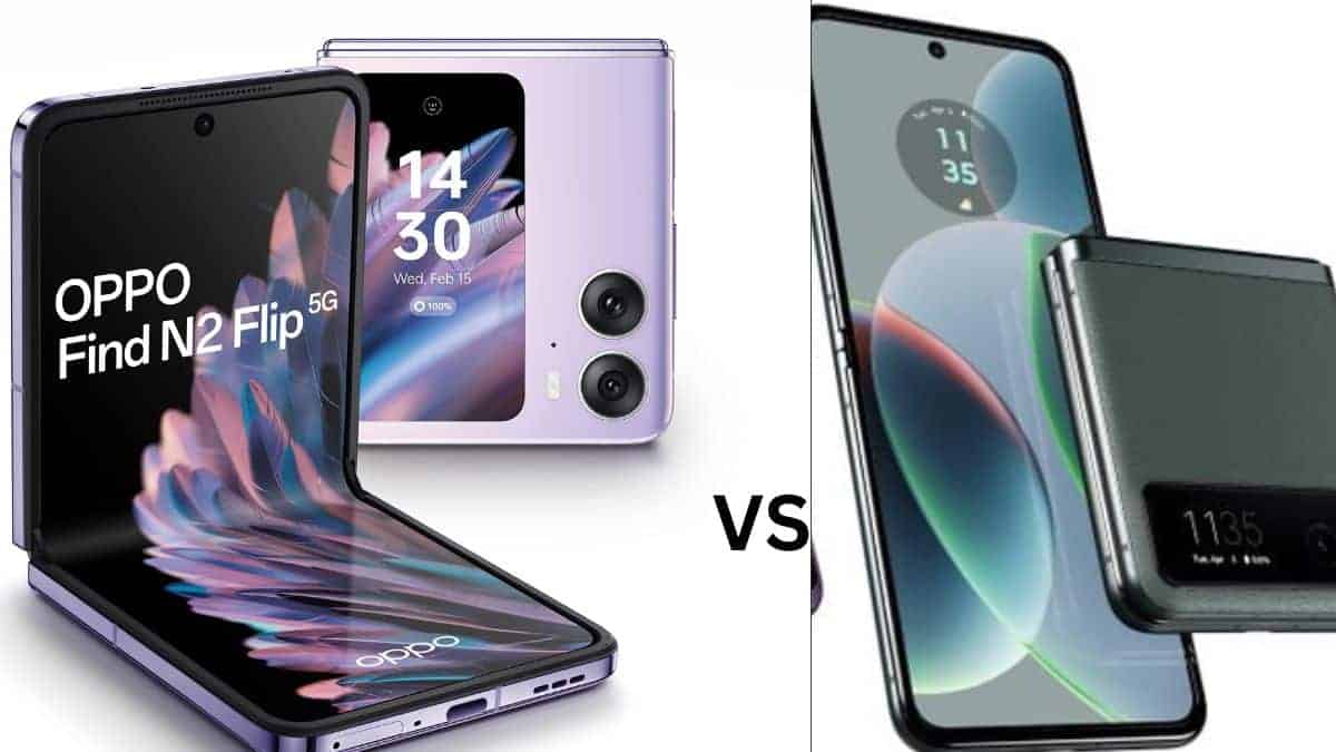 Oppo Find N2 Flip vs Moto Razr 40- The best foldable smartphone in ...