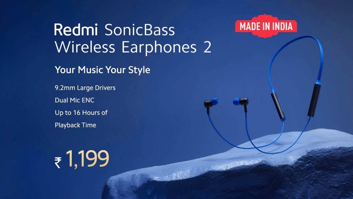 Redmi sonic best sale bass wireless earphone