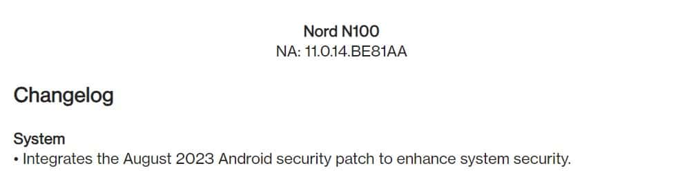 OxygenOS 11.0.14 for the OnePlus Nord N100
