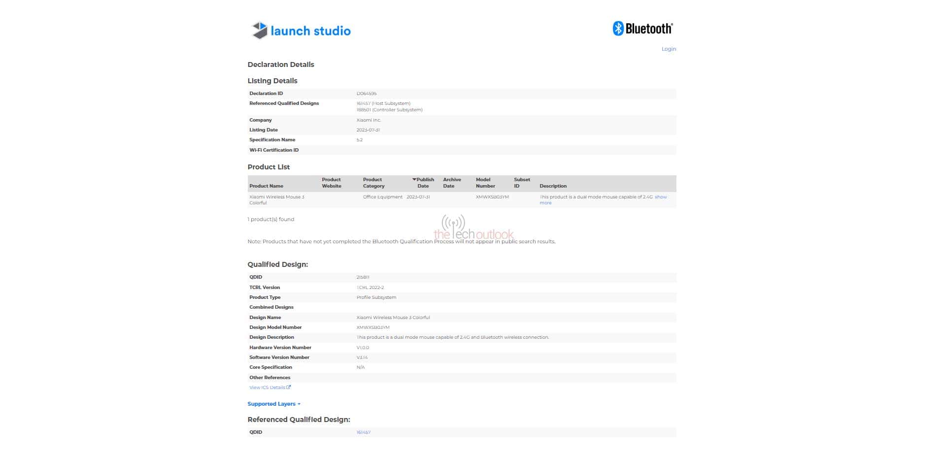 Xiaomi Focus Pen appears on Bluetooth SIG database