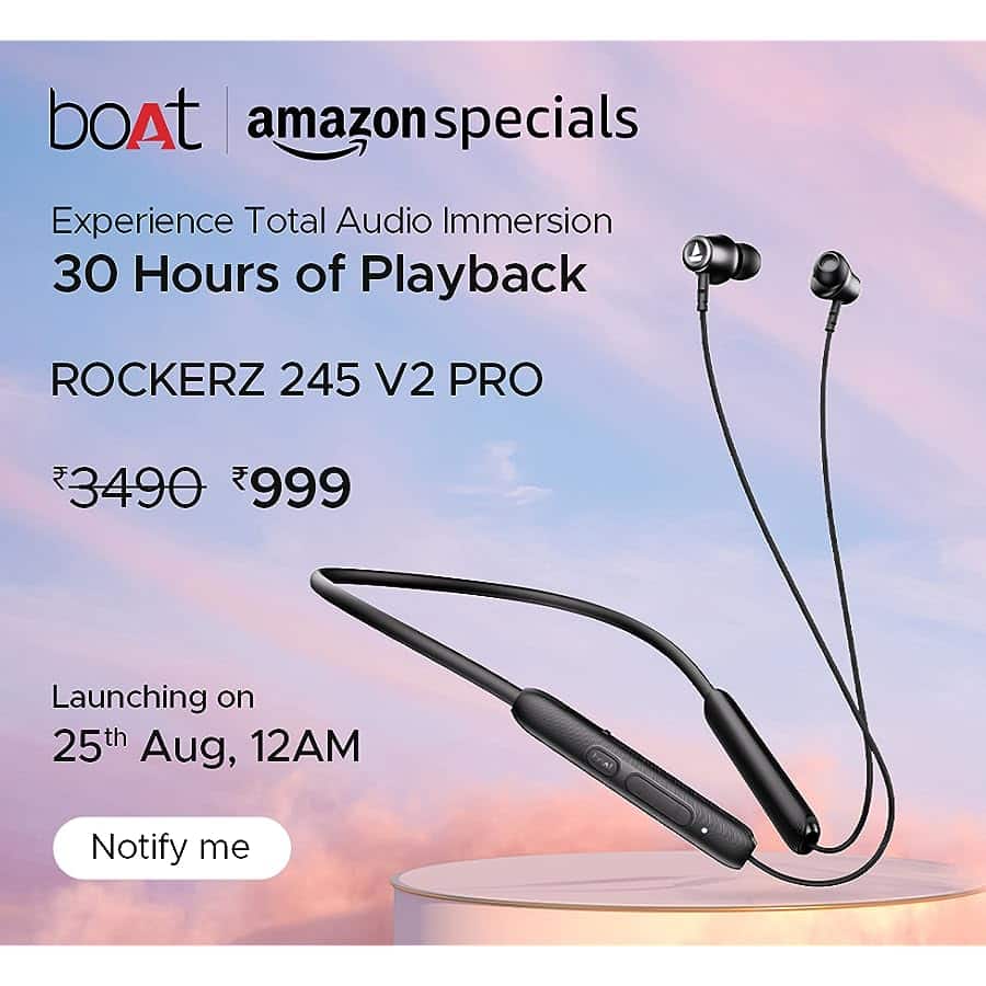 Rockerz 245 V2 Pro - Wireless Bluetooth Earphones with 30 Hours Playback