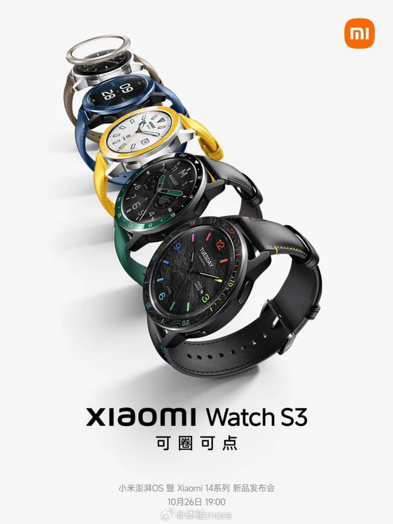 Xiaomi Watch S3 launch date