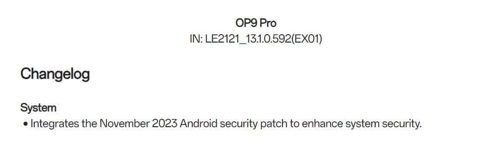 OxygenOS 13.1.0.592 for the OnePlus 9 Pro