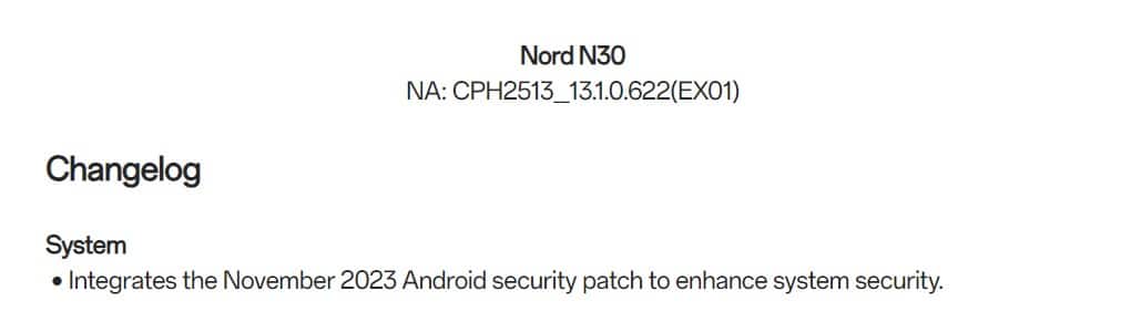 OxygenOS 13.1.0.622 for the OnePlus Nord N30 [NA ONLY]