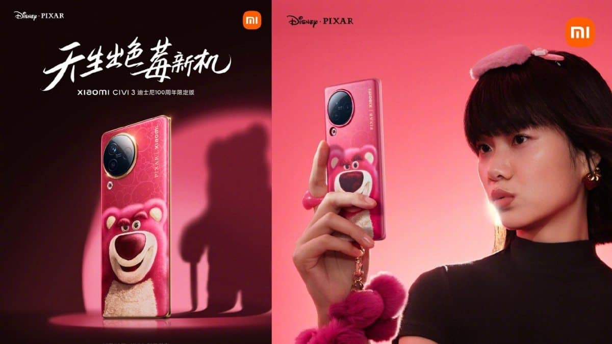 Xiaomi Civi 3 Disney Strawberry Bear Limited Edition Design And Features Teased Launching 4677