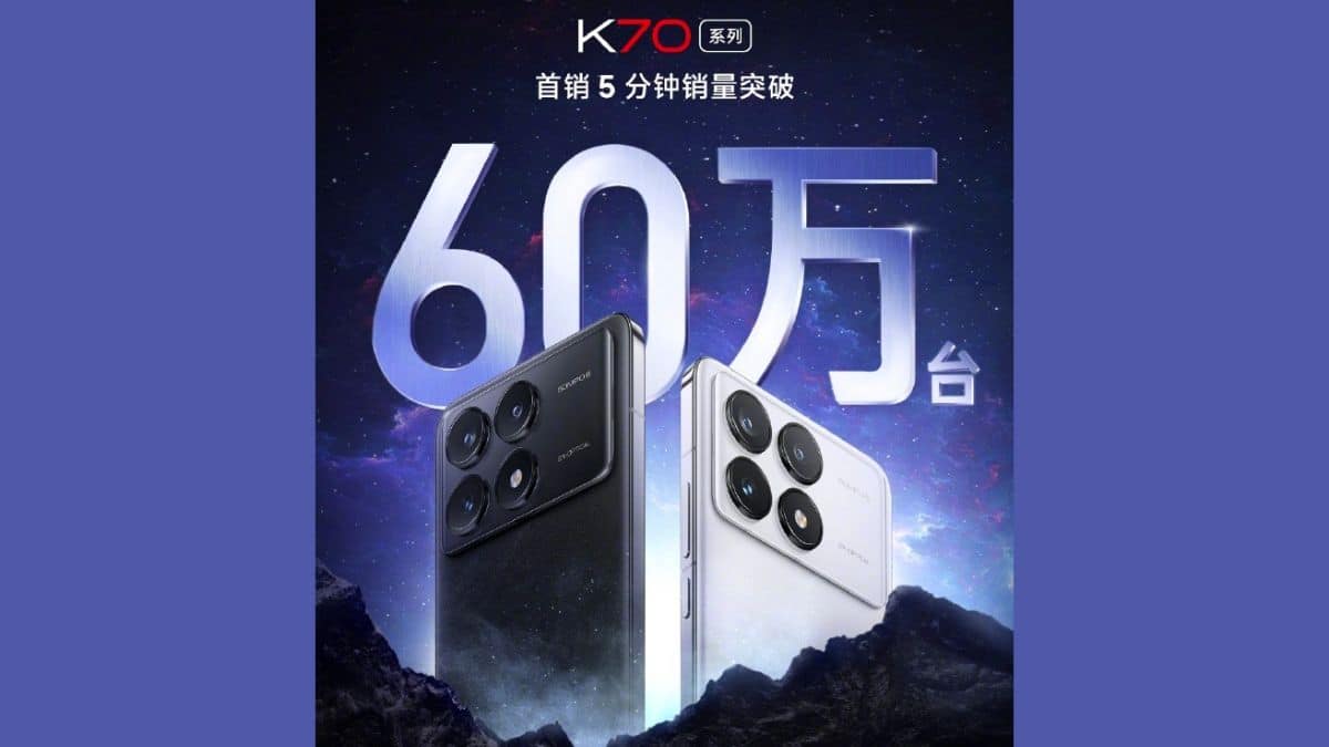 Redmi K70 Series - Sales