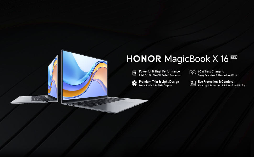 HONOR MagicBook X16 (2024) with 12th Gen Intel Core i5 and upto 16GB