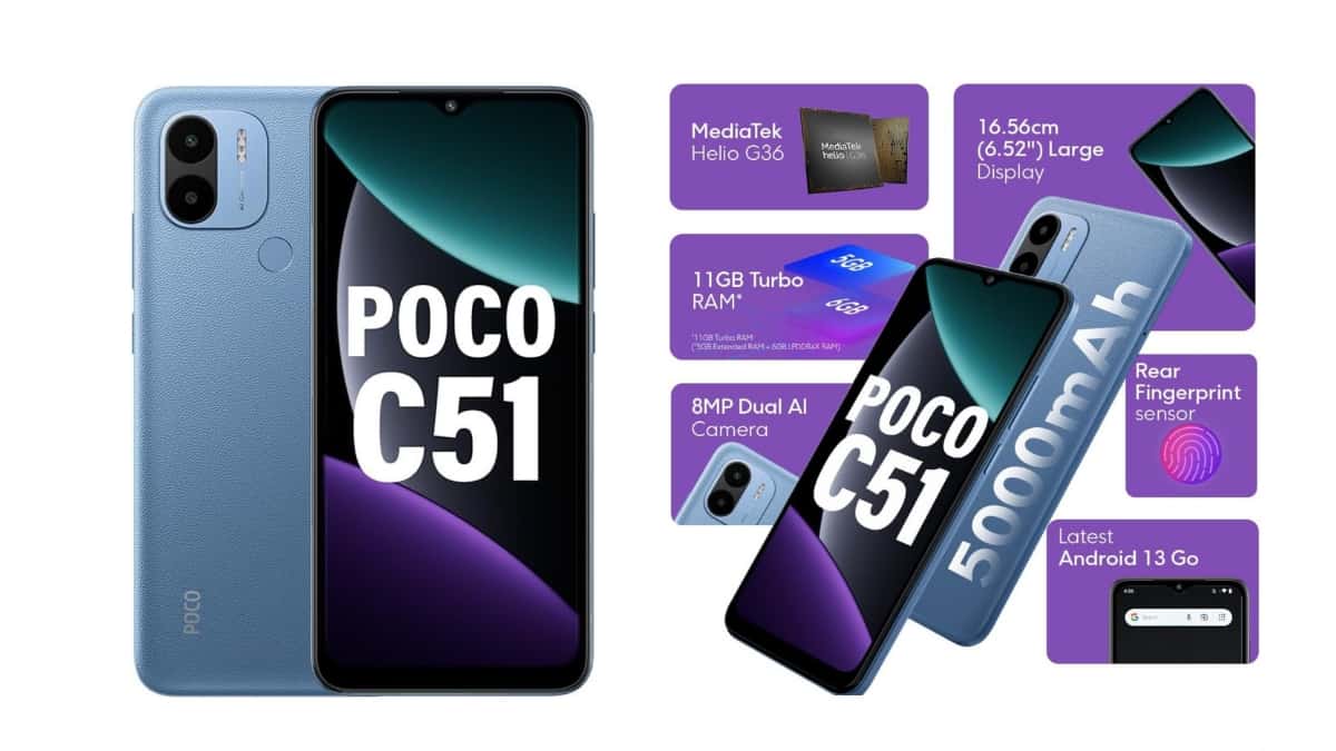 Poco C51 Now Available at an Unbeatable Price of Rs 5,999 on Amazon ...