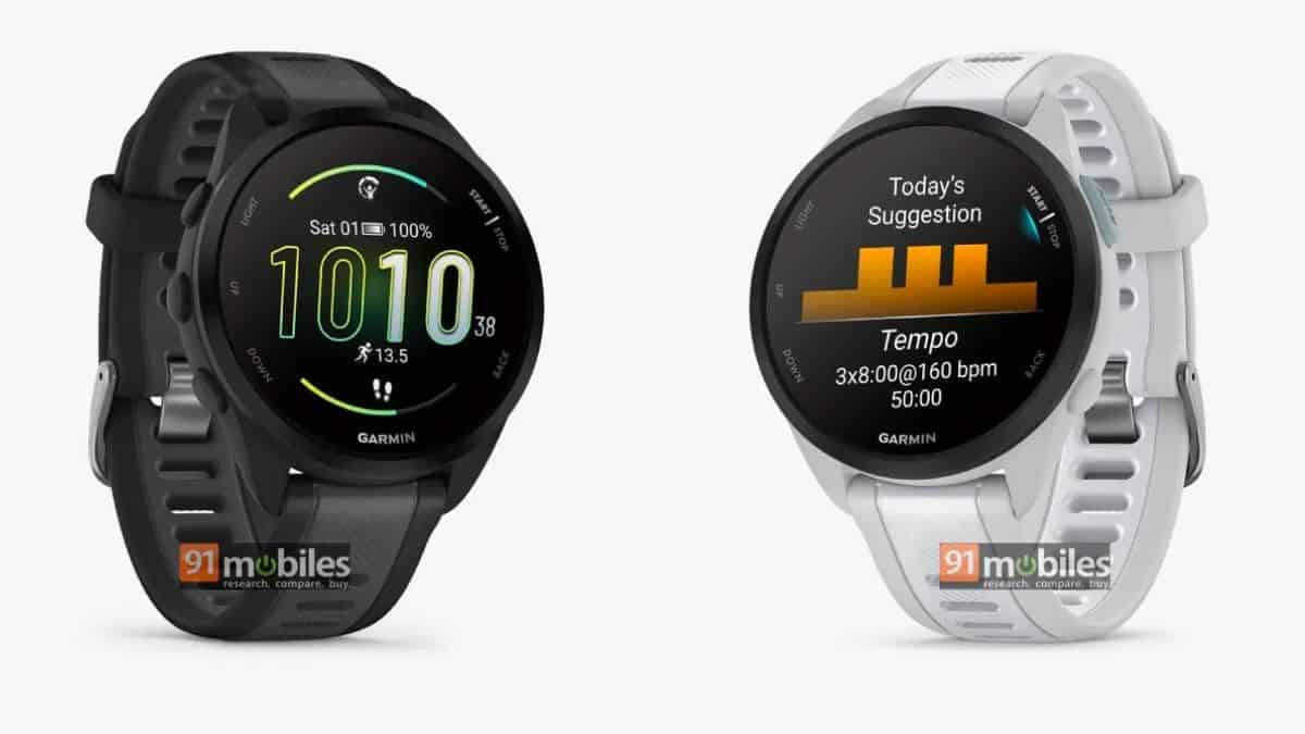 Garmin Forerunner 165 smartwatch renders leaked ahead of launch The