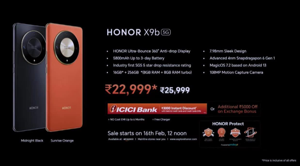 Honor X9b - Pricing and Availability