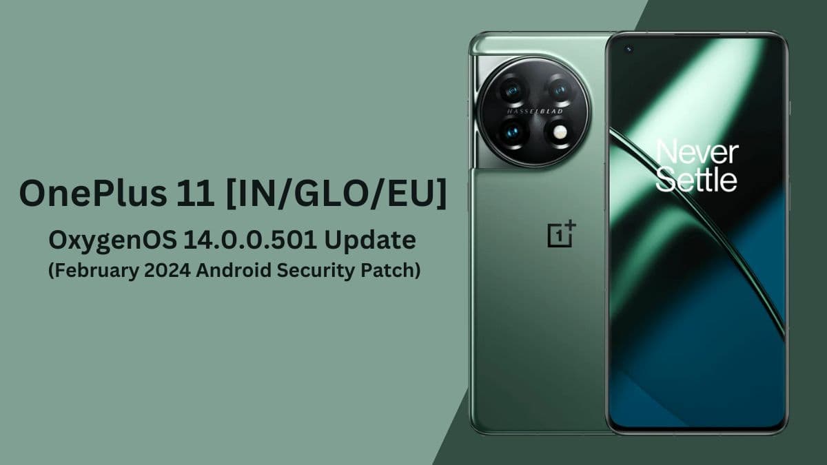 OnePlus 11 - OxygenOS 14.0.0.501 Update