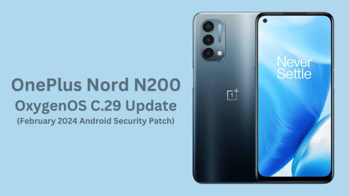 OnePlus Nord N200 - OxygenOS C.29