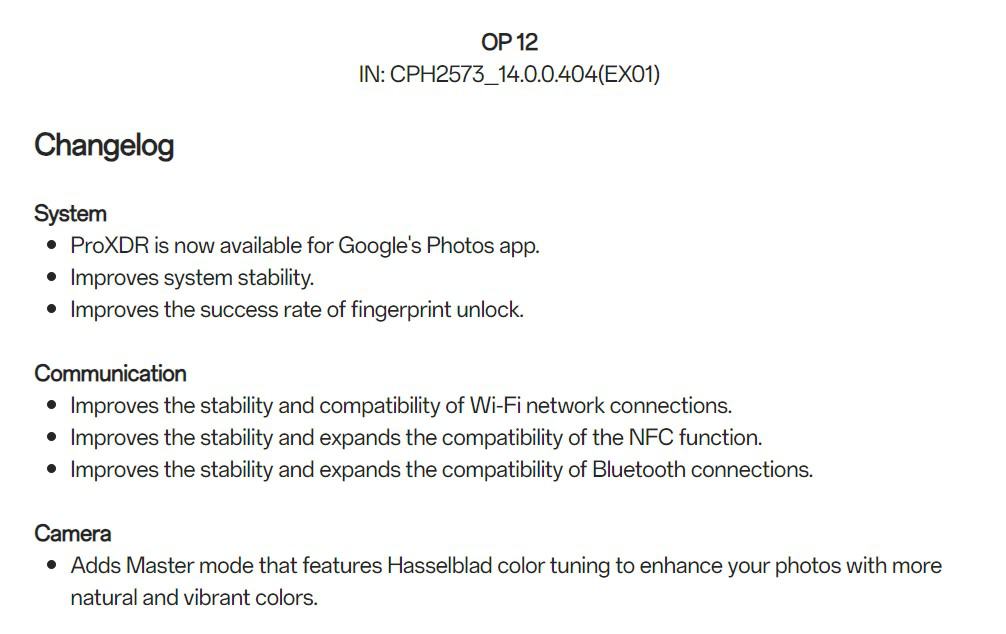 OxygenOS 14.0.0.404 for the OnePlus 12 [IN ONLY]