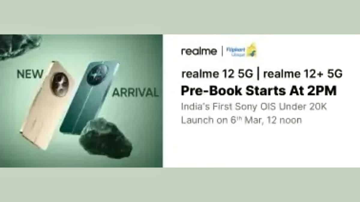 Realme 12 5G and Realme 12+ 5G Launching on the Same Day: Pre-Booking Starts Today