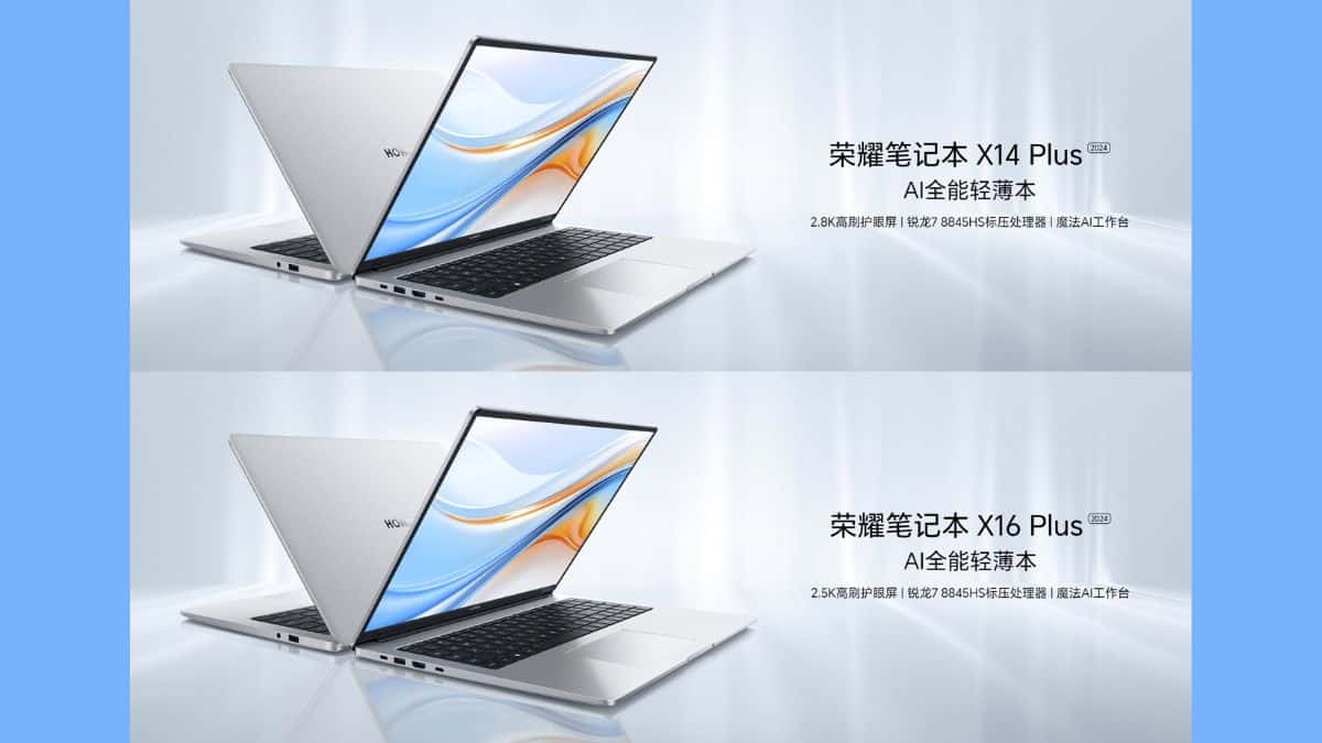 Honor MagicBook X14 Plus and Honor MagicBook X16 Plus Laptops Announced in China