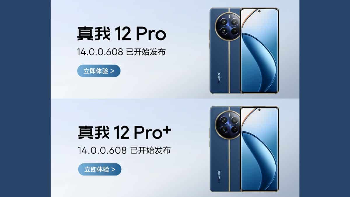 Realme 12 Pro and 12 Pro+ 14.0.0.608 Update